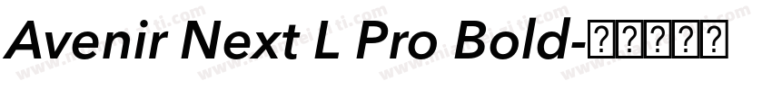 Avenir Next L Pro Bold字体转换